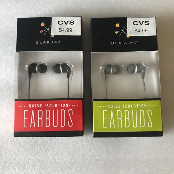 Blakjax Noise Isolation Earbuds Bundle of 2 - Picture 1 of 11